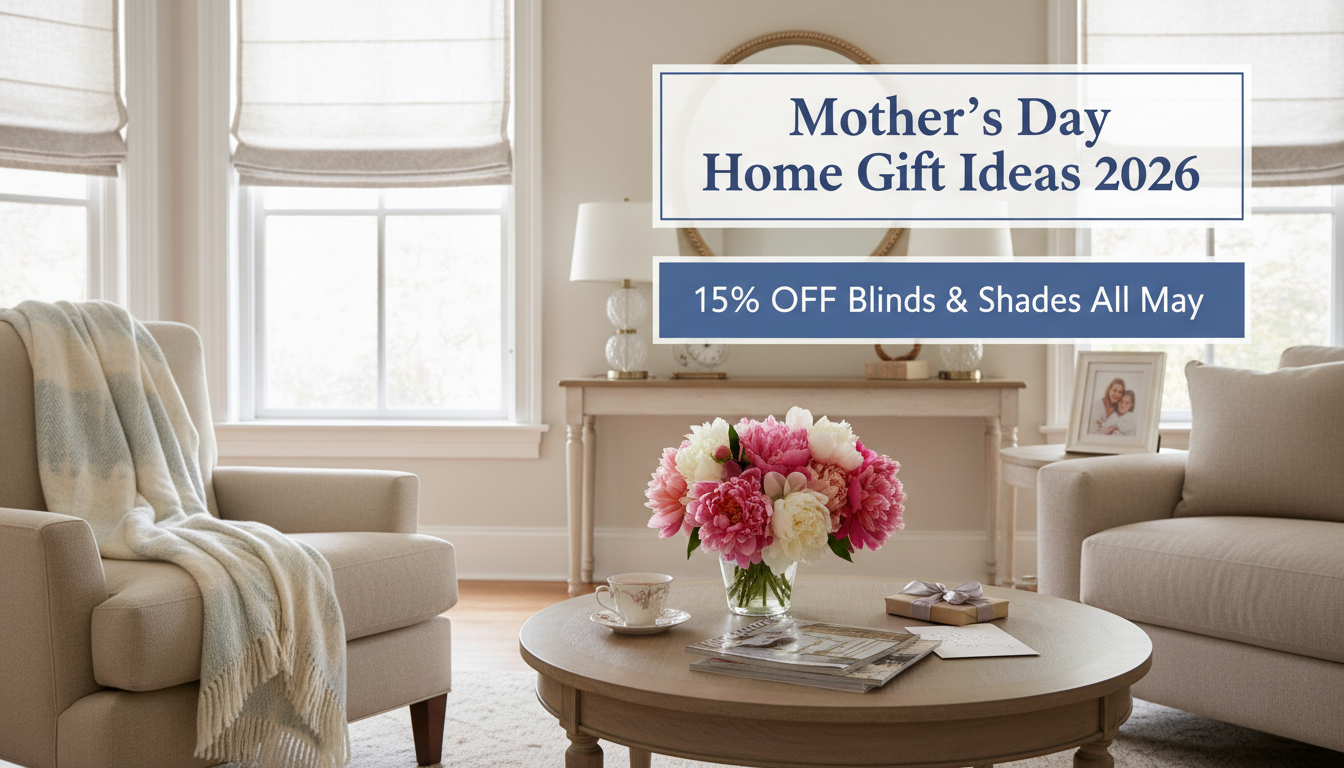 Mother's Day Home Gift Ideas 2026 — 15% OFF Blinds & Shades All May