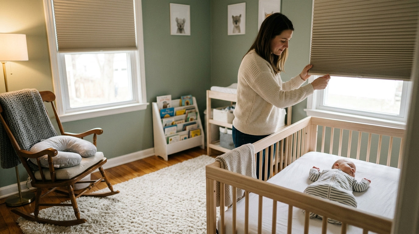 blackout shades for nursery — Blackout Shades for Babys Nursery That Are Actually