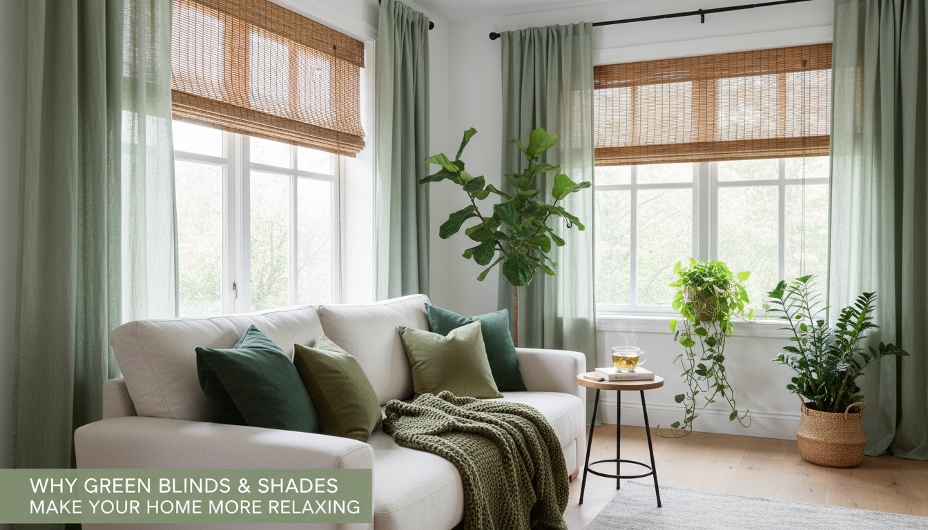 Why Green Blinds & Shades Make Your Home More Relaxing