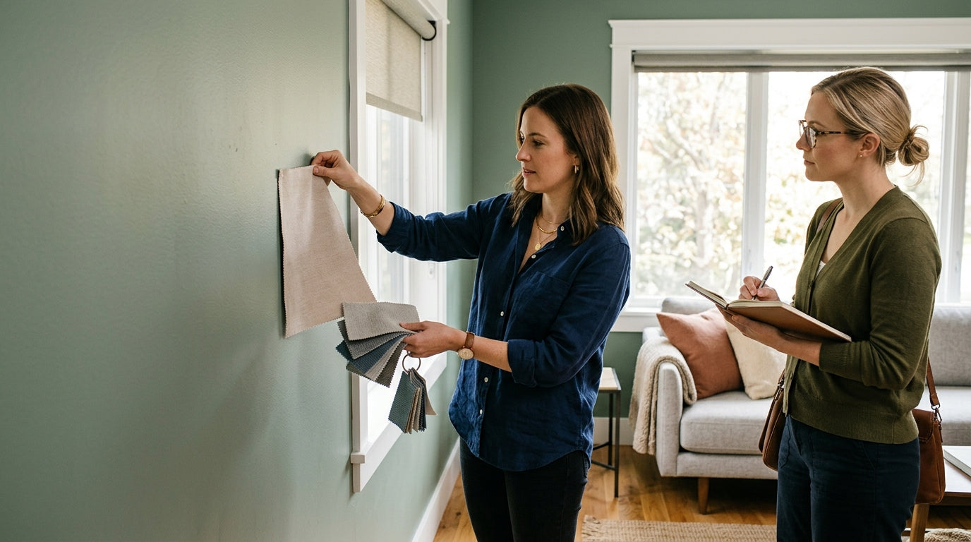 roller shade color guide — Roller Shade Color Guide How to Match Your Walls