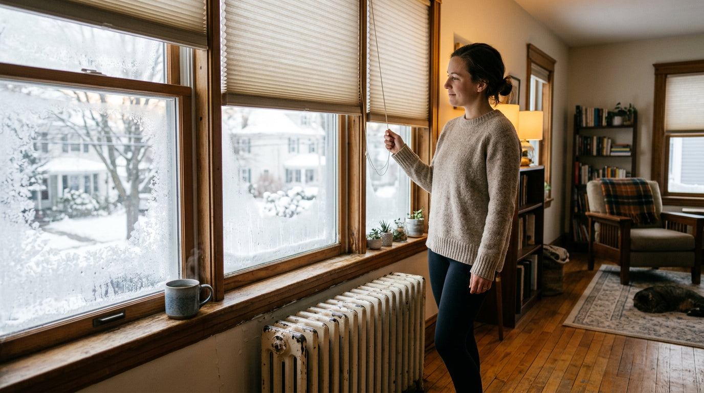 winter window insulation shades — Winter Window Insulation Stop Drafts Cut Heating Bills