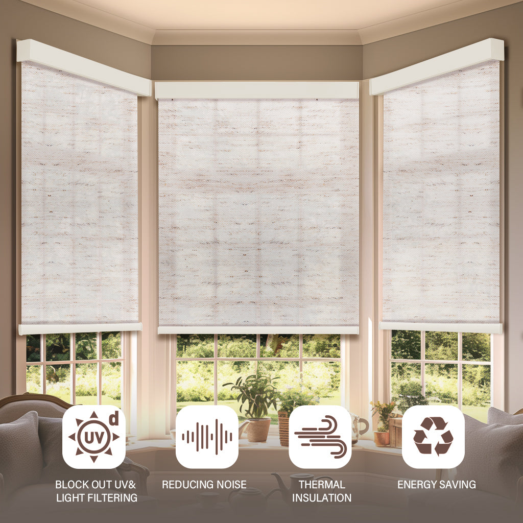 AOSKY Premium Solar Shades | UV Protection & Light Control for Any Window Size