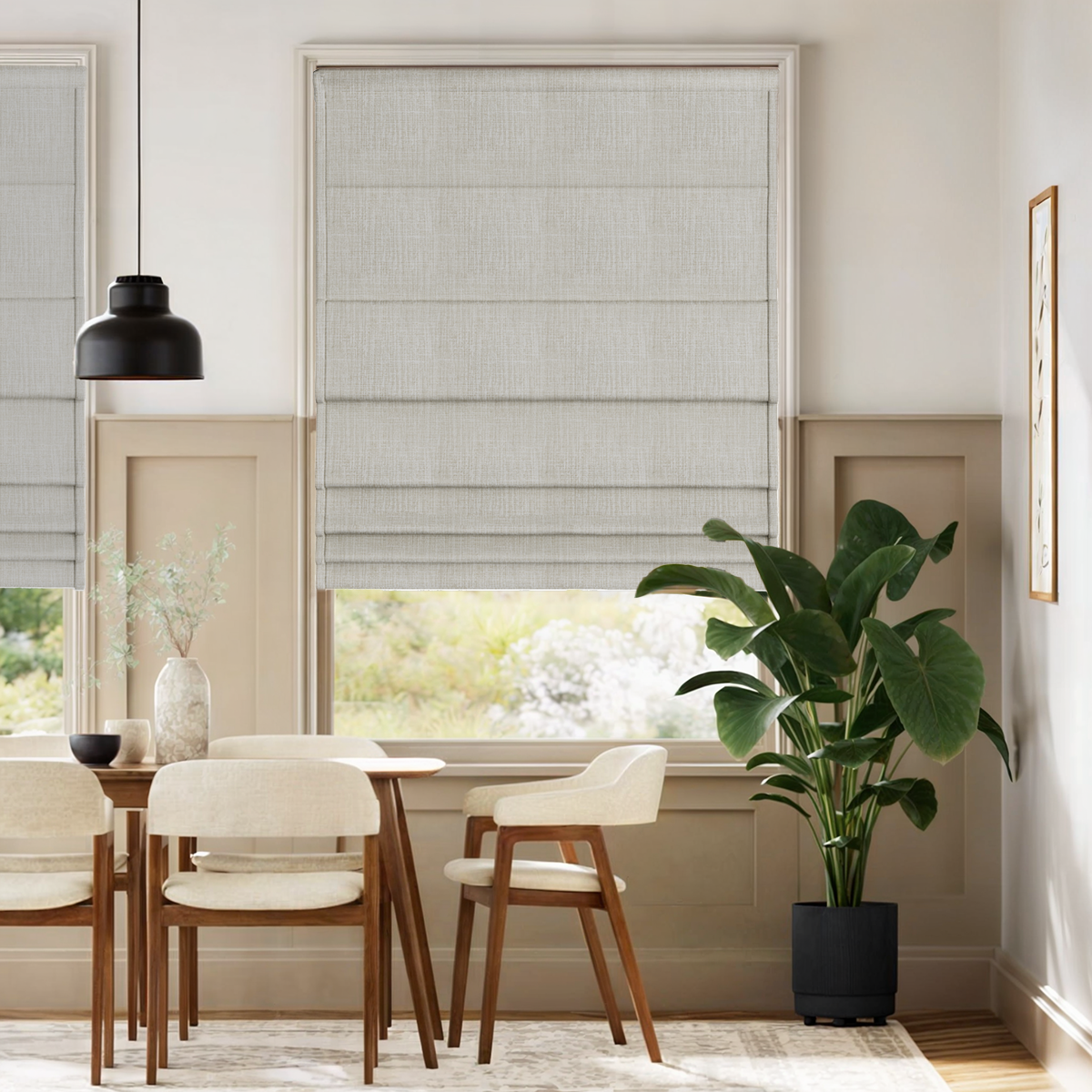 AOSKY Nordic Simplicity Light Filtering Roman Shade
