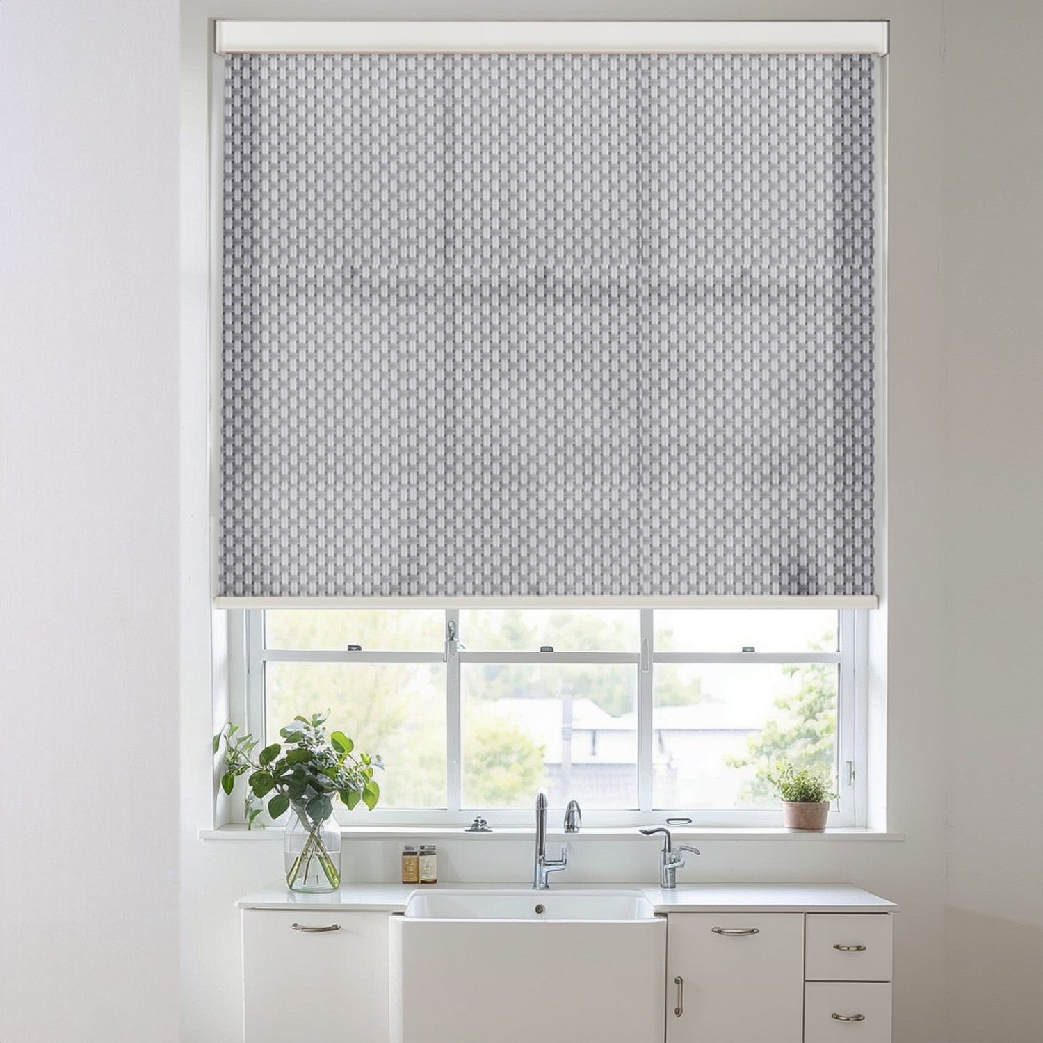 AOSKY Ushas Light Filtering Roller Shades - Premium Woven Window Blinds