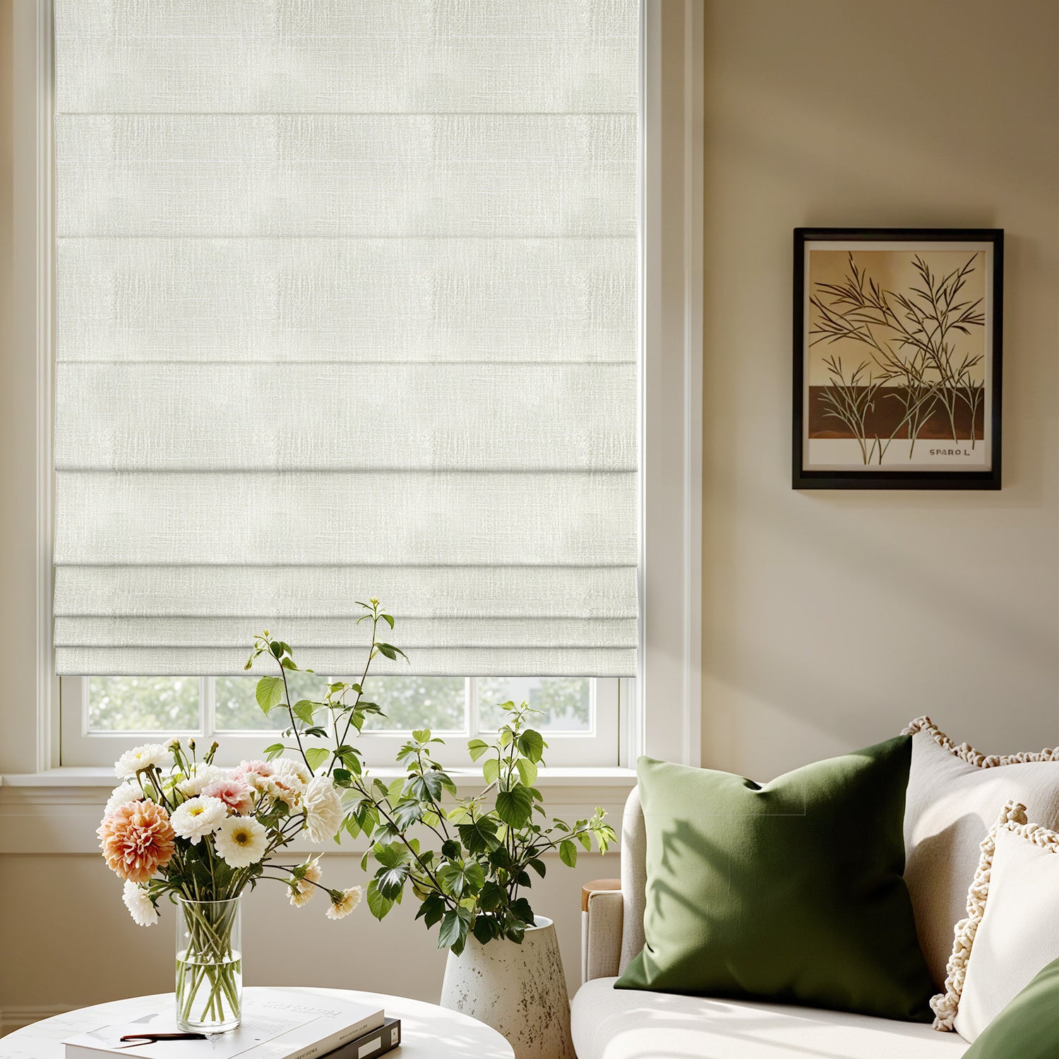 AOSKY Milan Modern Blackout Roman Shades