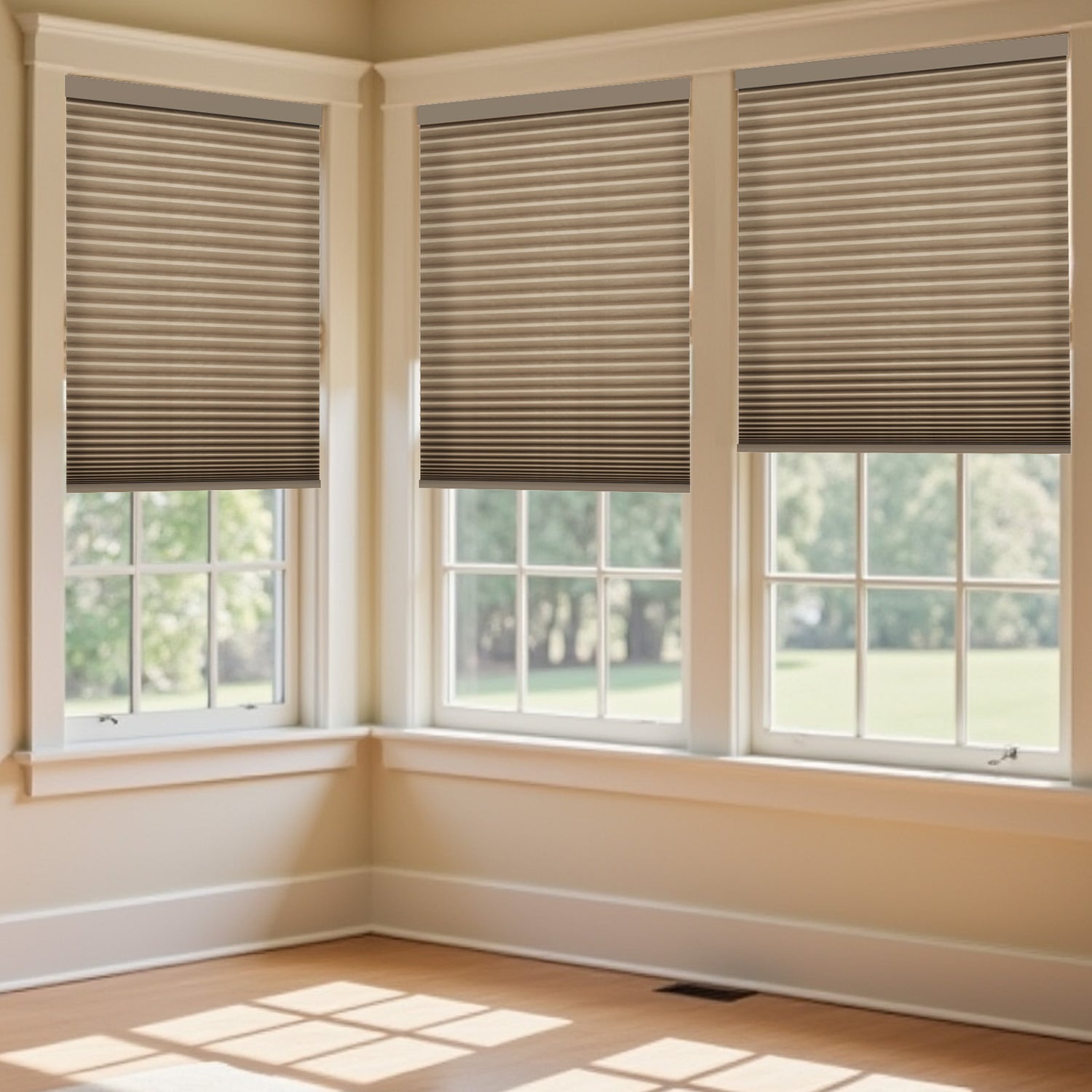 Khaki Collection Light Filtering Cellular Shades