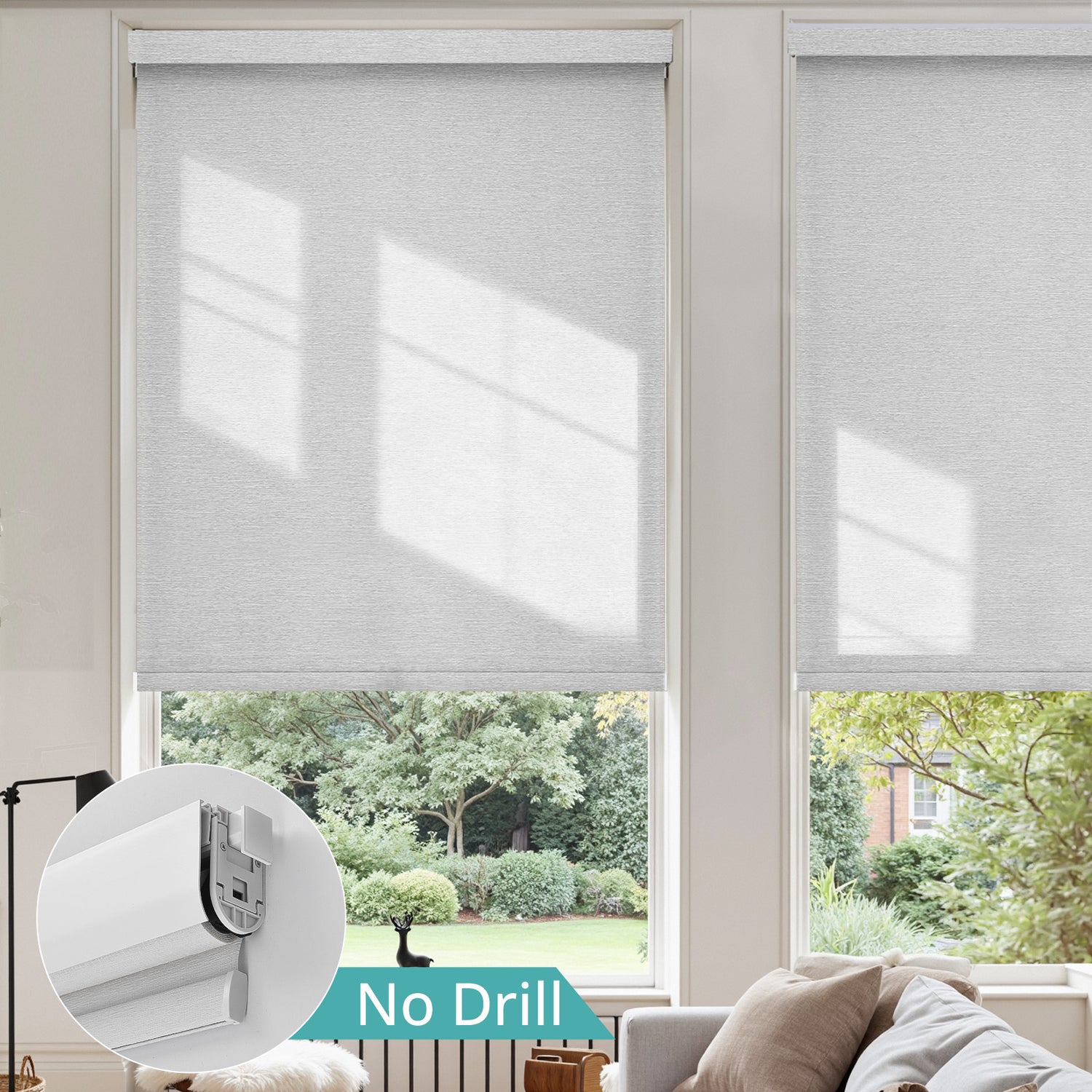 No Drill No Tools Roller Shades