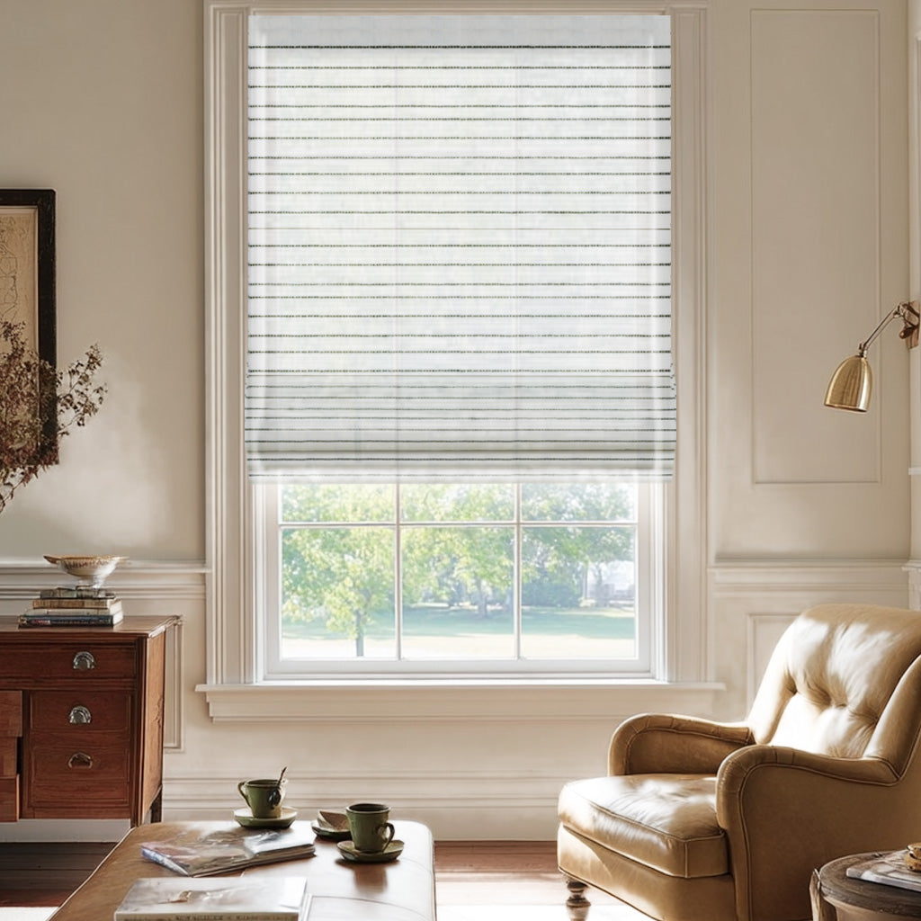 AOSKY Venice Striped Light Filtering Roman Shade