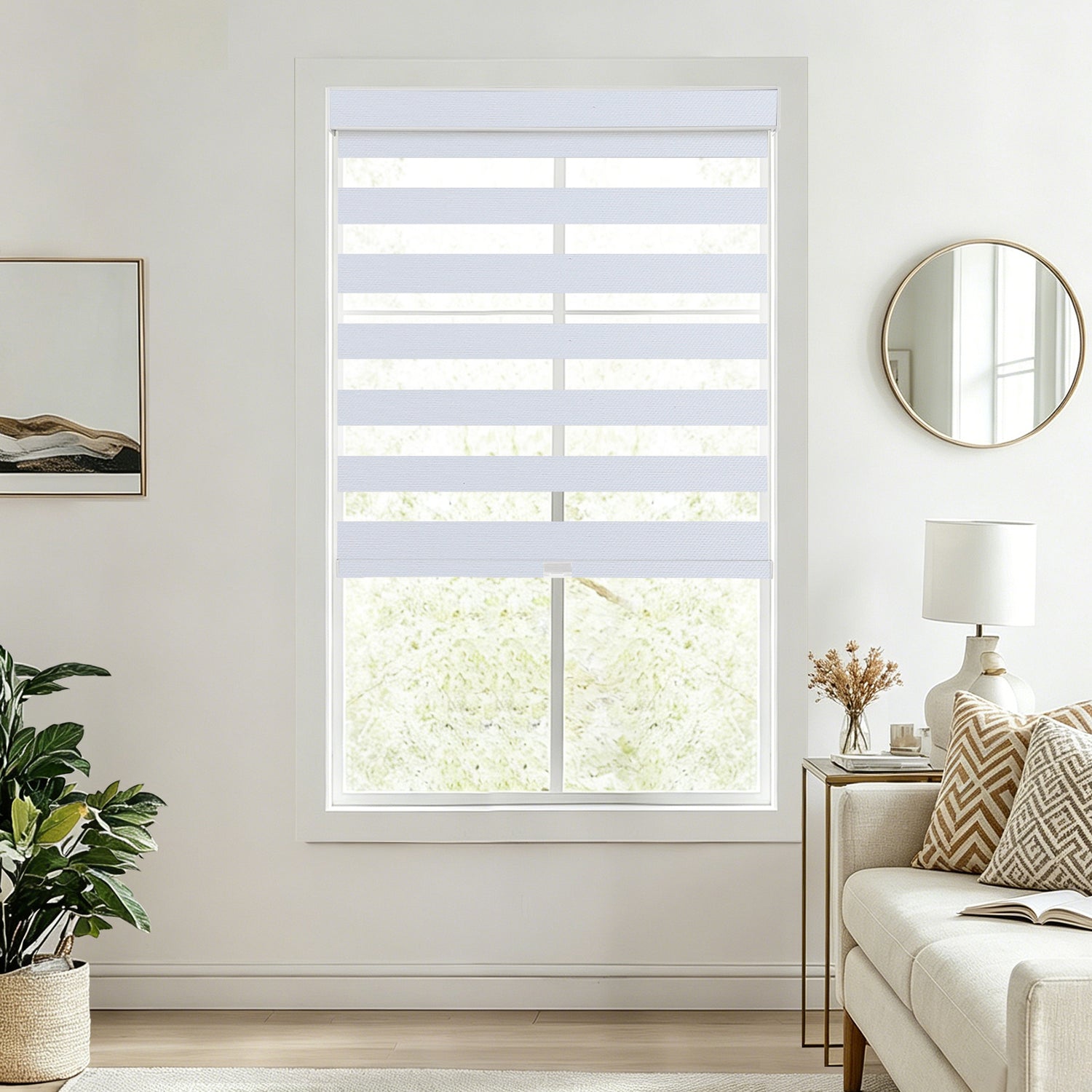 Riverside Modern Minimalist Design Zebra Shades