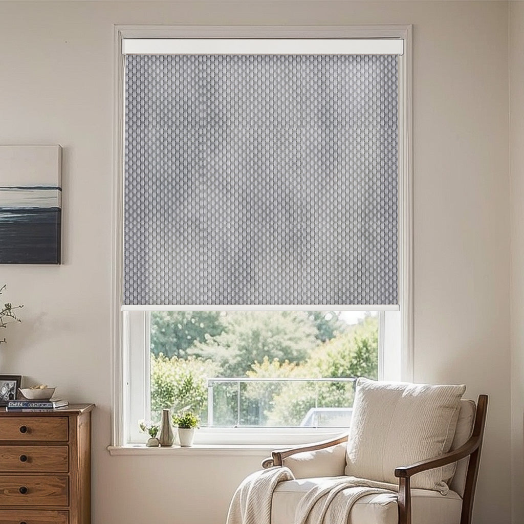 AOSKY Ushas Light Filtering Roller Shades - Premium Woven Window Blinds