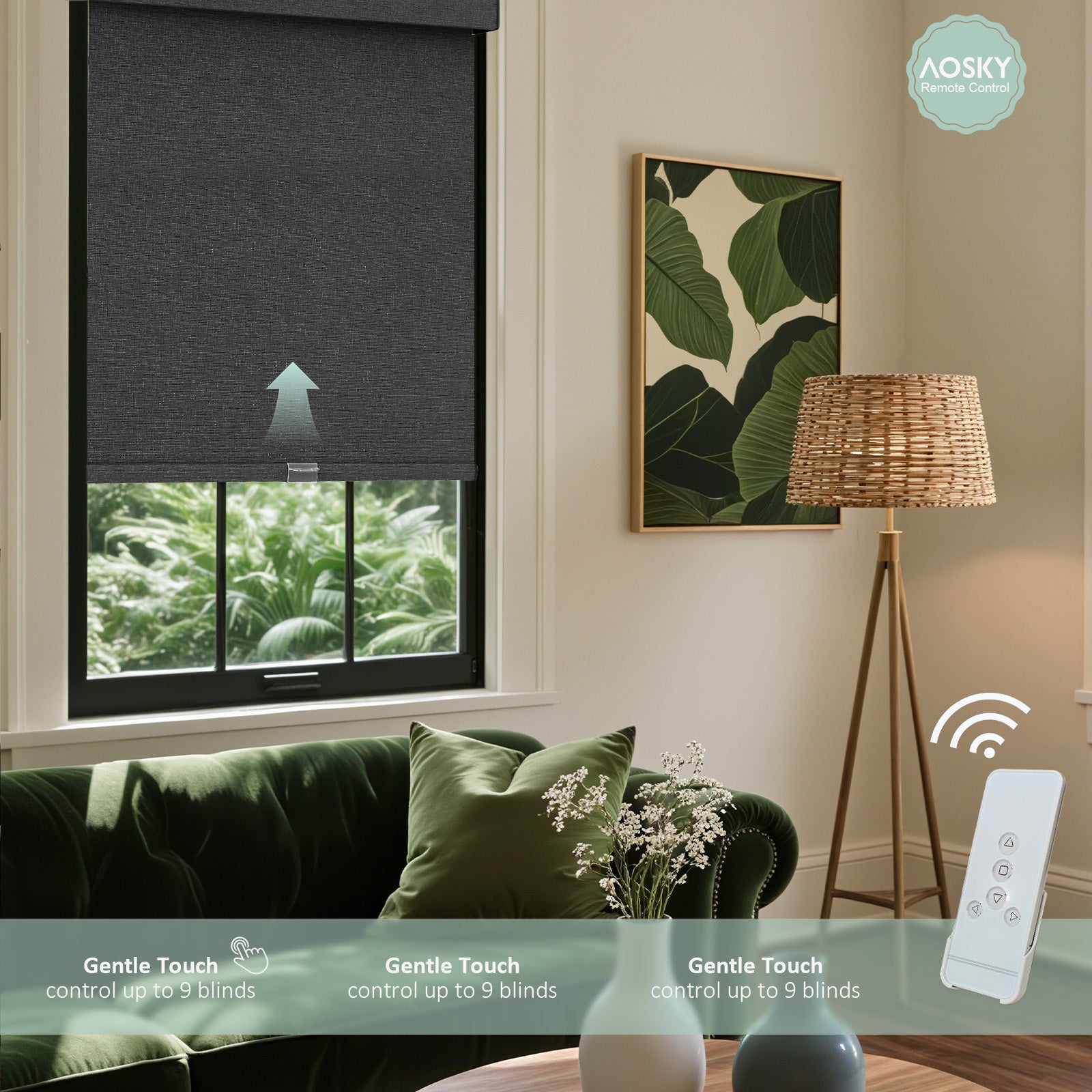 Cordless Roller Shades Blackout Blinds for ? Windows Room 