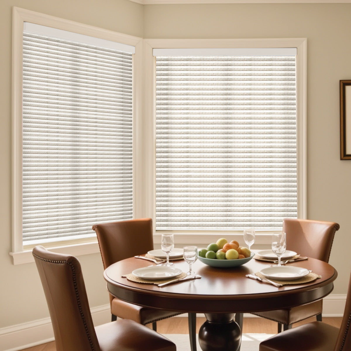 AOSKY Premium Light Filtering Cellular Blinds - Honeycomb Shades in Linen Collection