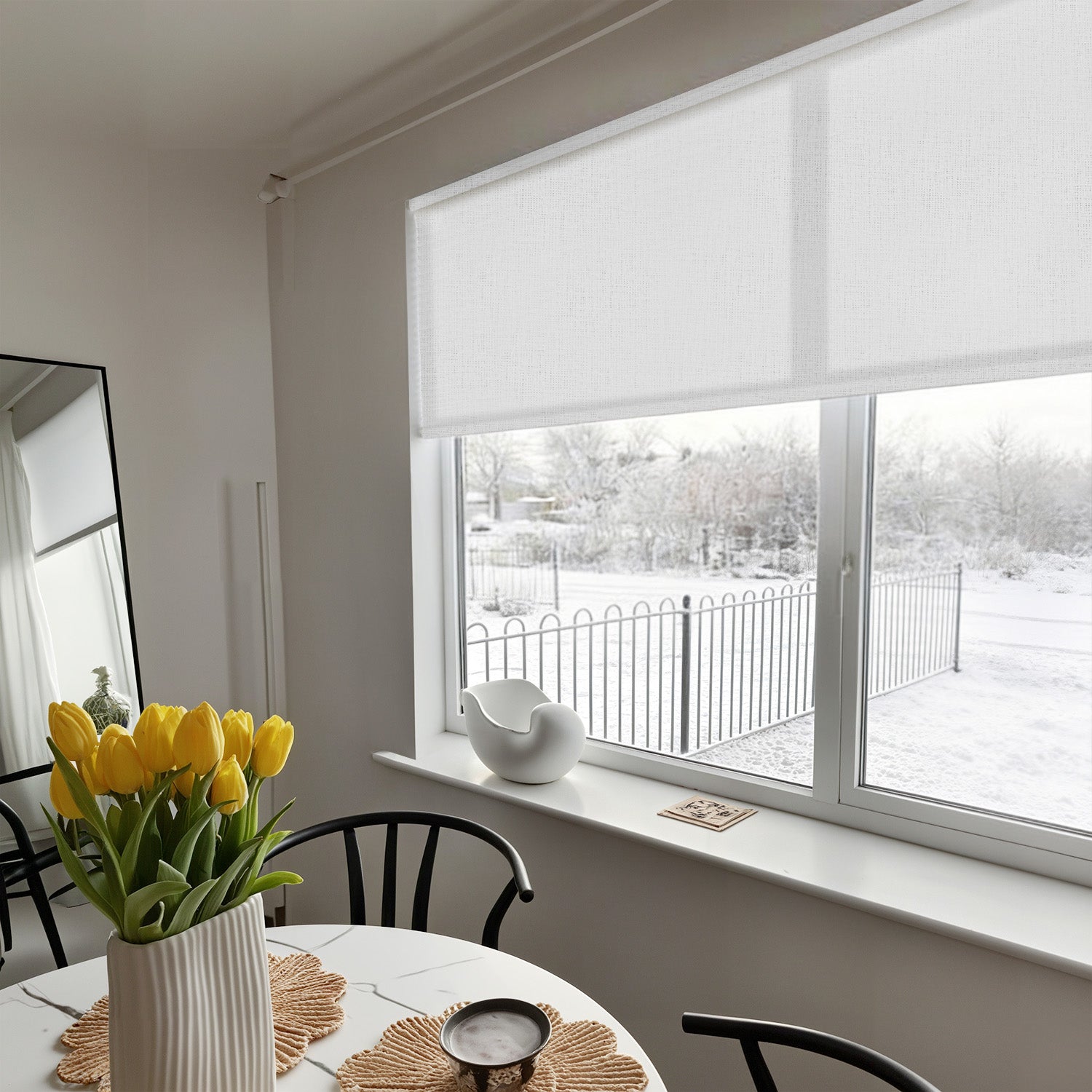 Charcoal Screen View Roller Shades