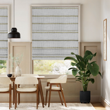 AR-27 Venice Roman Shade Cream With Linen Stripes AR-27-7003