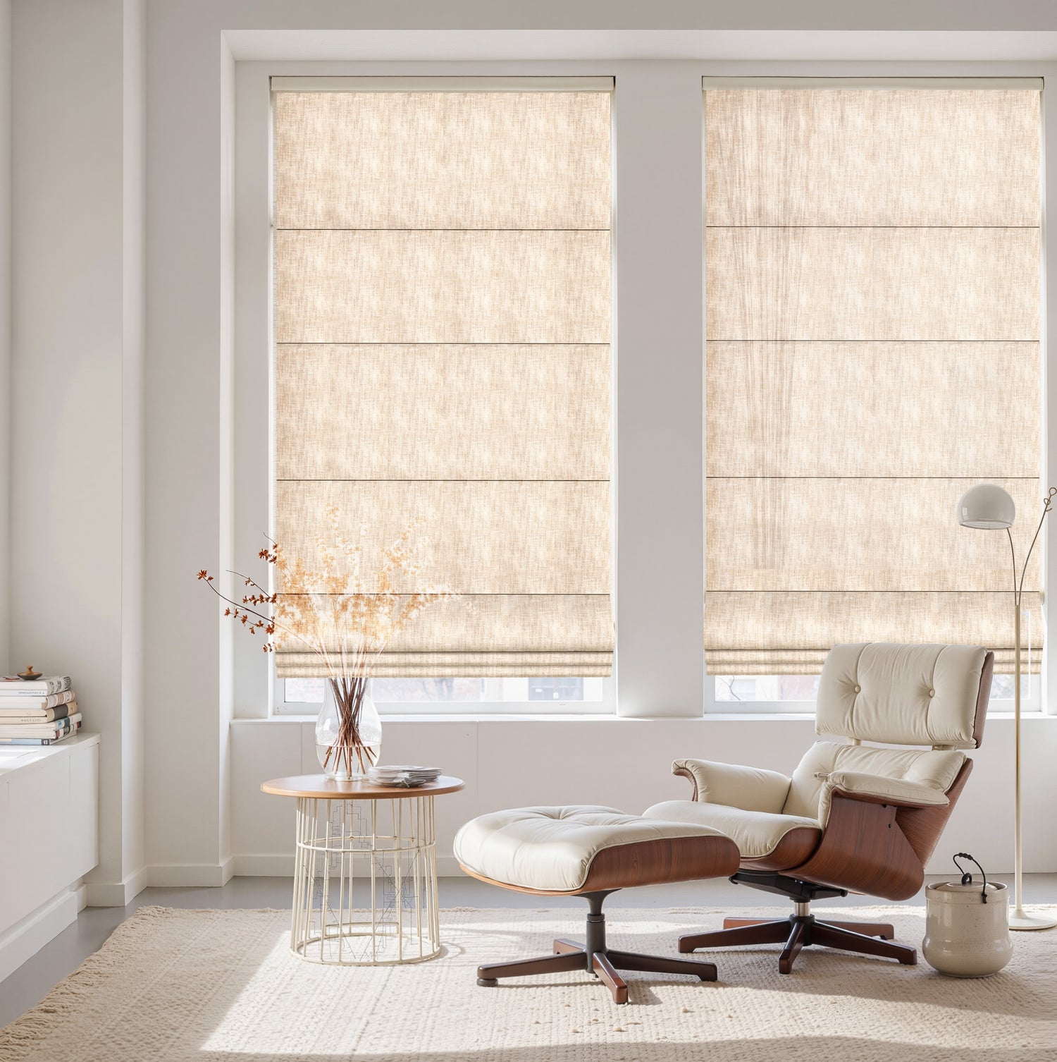 Siena Natural Light Filtering Roman Shade