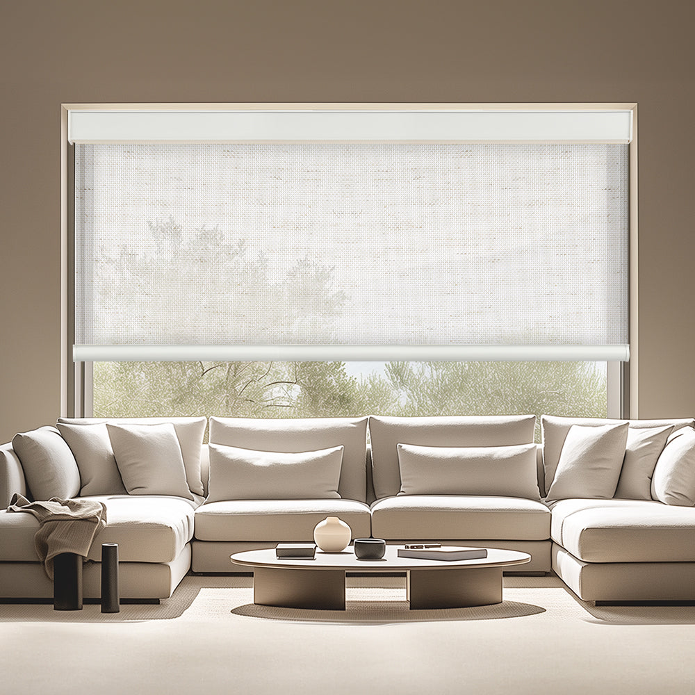 AOSKY Cordless Blackout Roller Blinds | Custom Tailored for Any Window Size