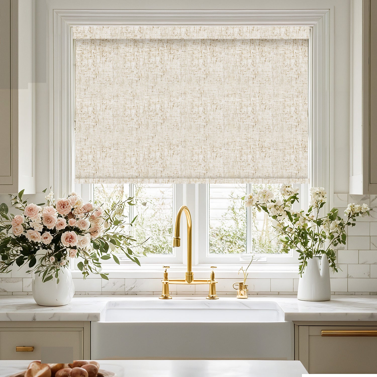 Onyx Contemporary Natural Textures Blackout Roller Shades
