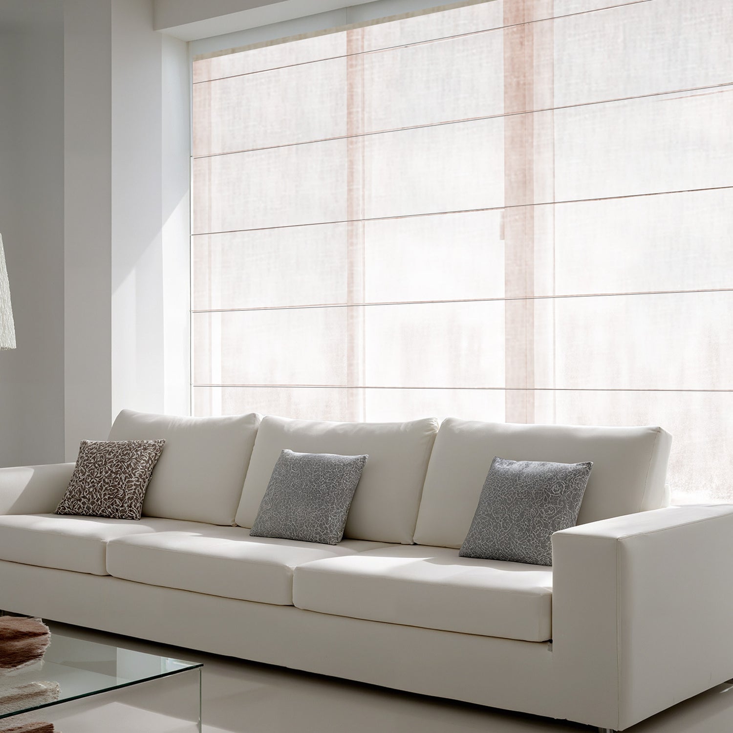 Siena Natural Light Filtering Roman Shade