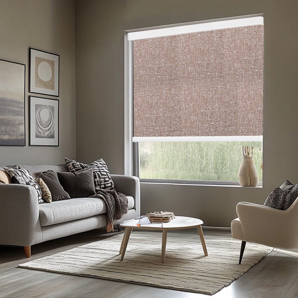 AOSKY Full Blackout Roller Blinds | Custom Fit for Any Window