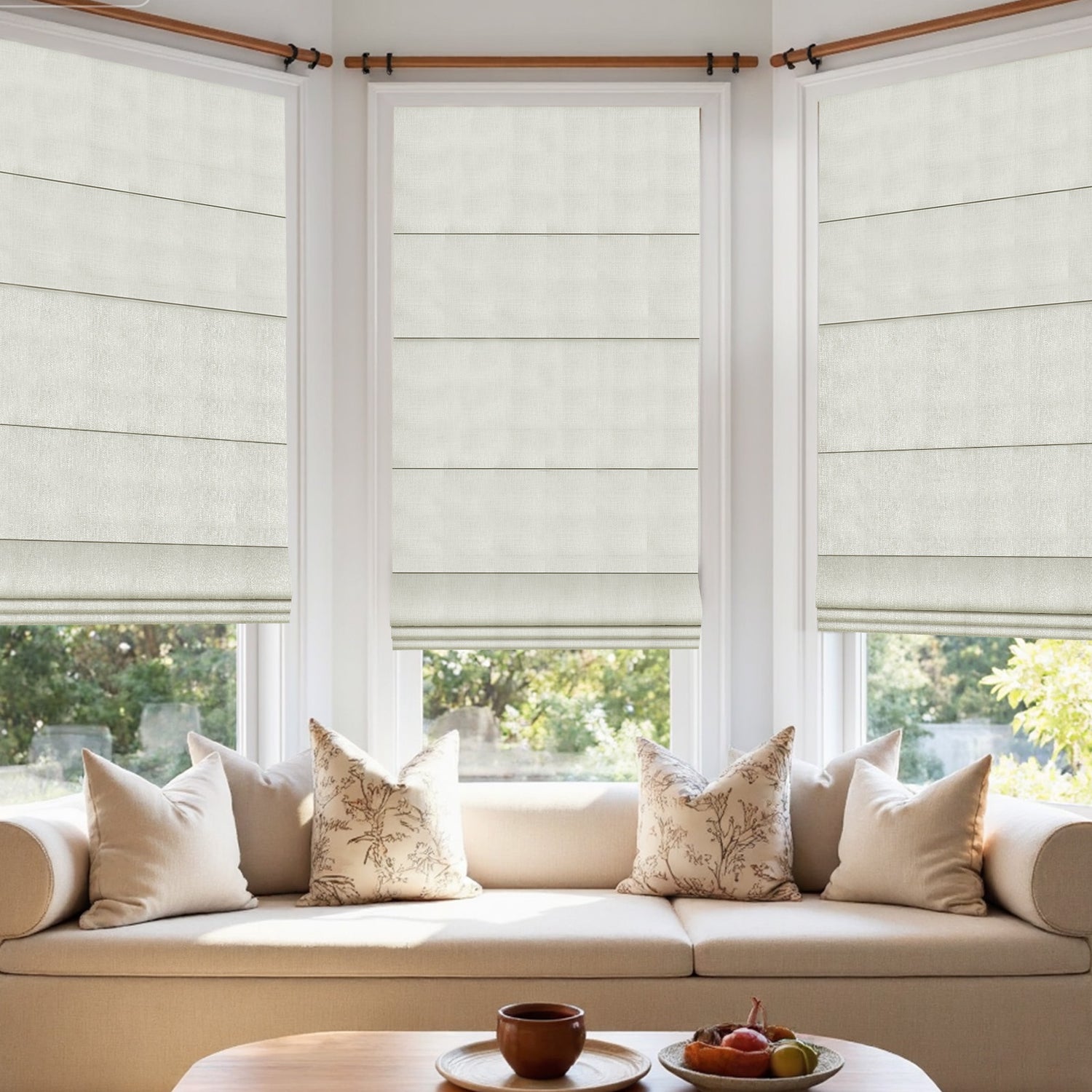 Milan Modern Blackout Roman Shades