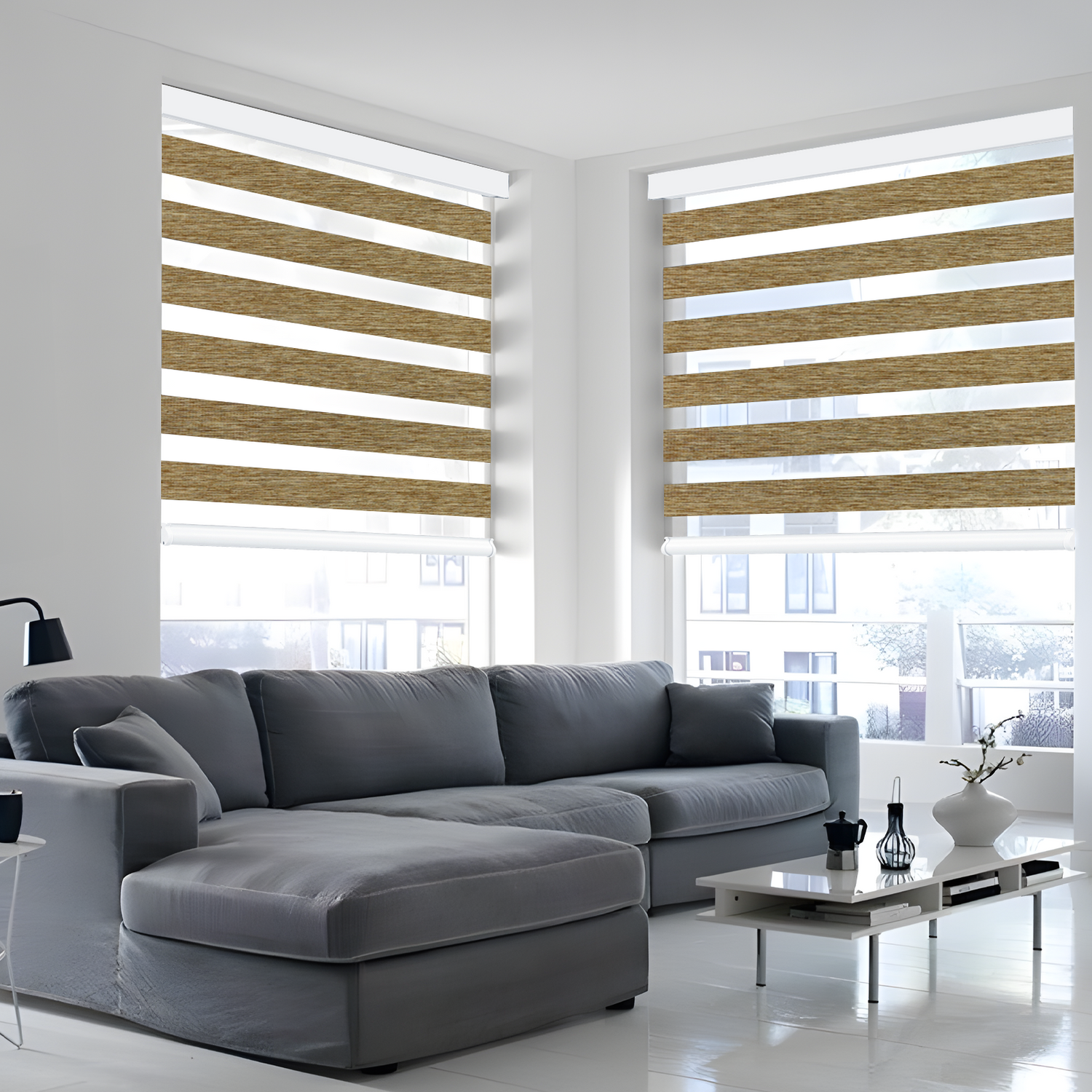 AOSKY Galaxy Zebra Blinds - Premium Light Filtering Window Shades with 3-Year Warranty | Free Shipping