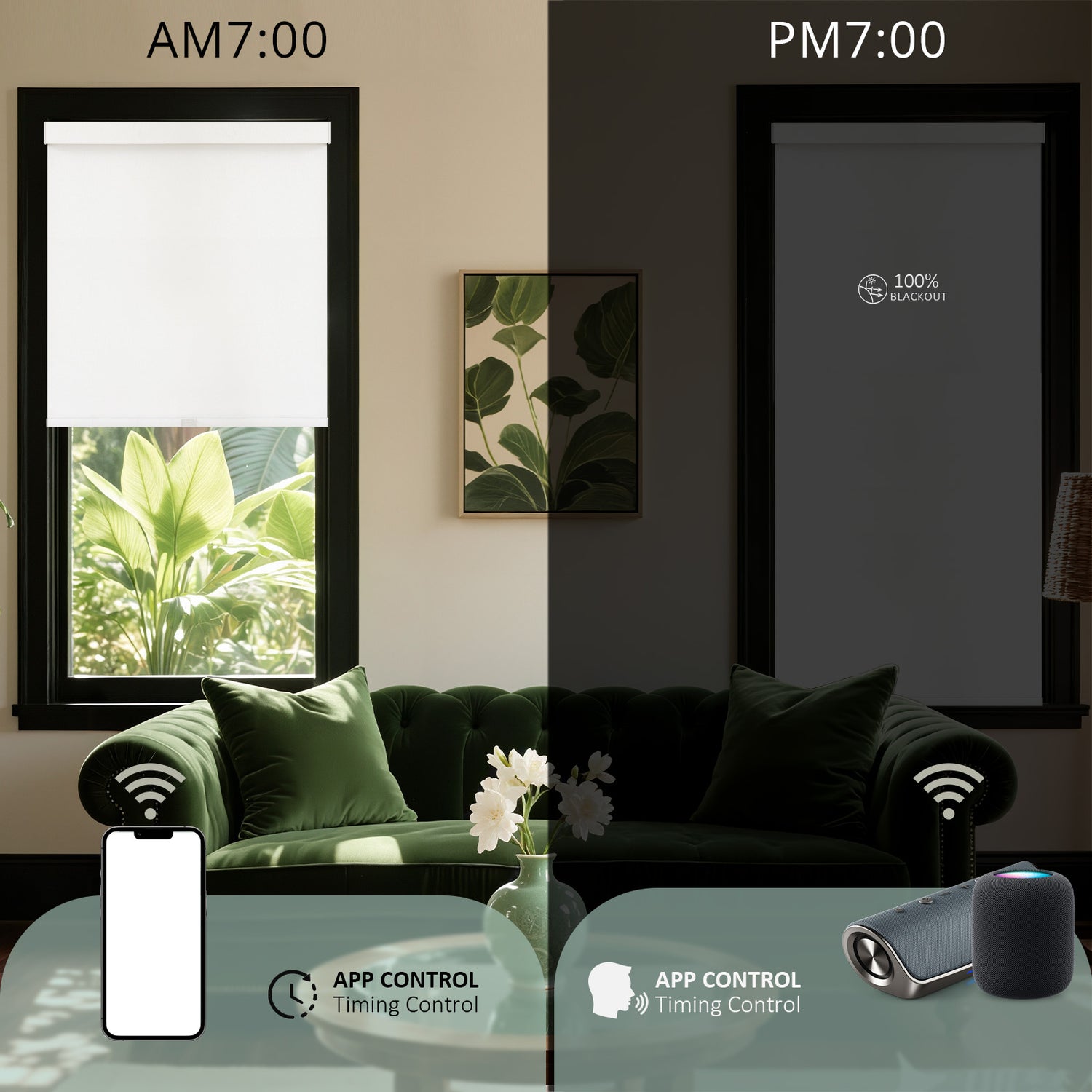AOSKY Smart Motorized Blackout Roller Shade: The Ultimate Smart Solution for a Perfect Home