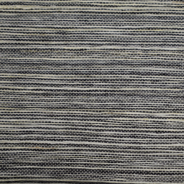 AW-21 Jute Woven Wood Shade Charcoal Stripe AW-21-A1607