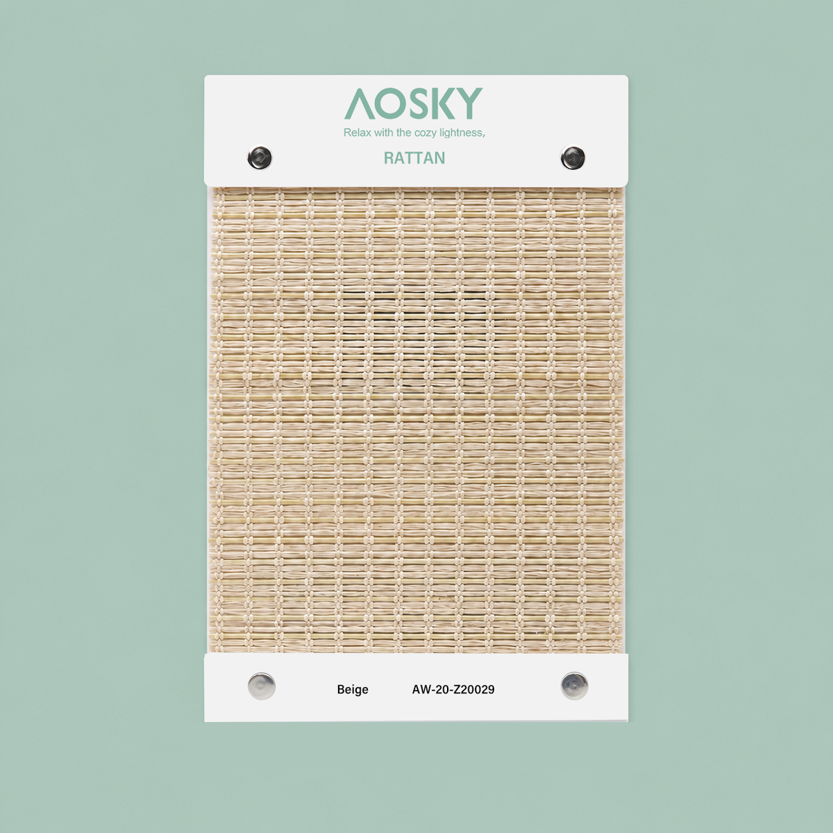 AW-20 Rattan Woven Wood Shade Sample Pack