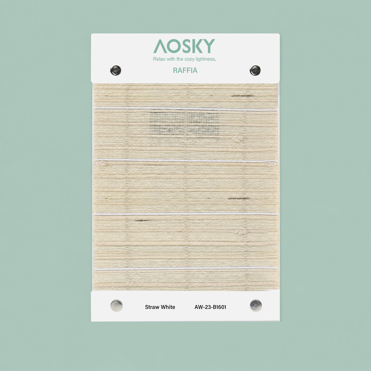 AW-23 Raffia Woven Wood Shade Sample Pack