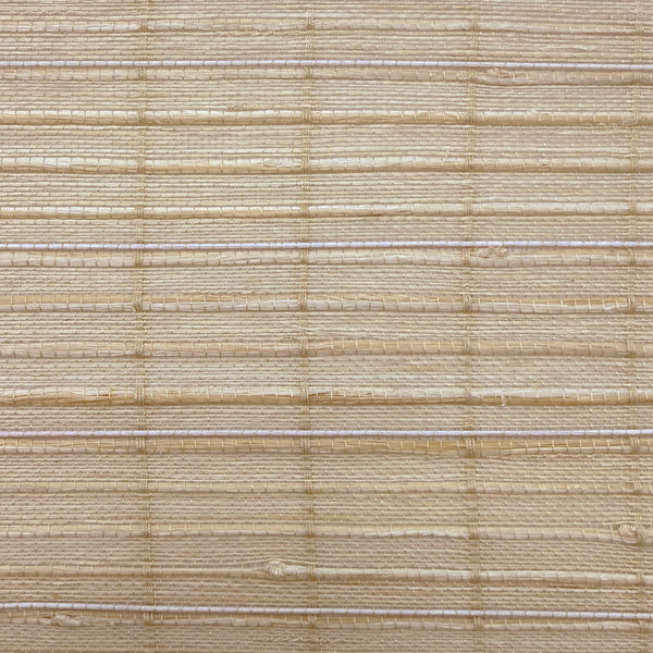 AW-23 Raffia Woven Wood Shade Straw White AW-23-B1601