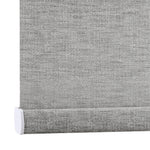 AOSKY Charcoal Blackout Roller Shade Grey bottom rail detail 