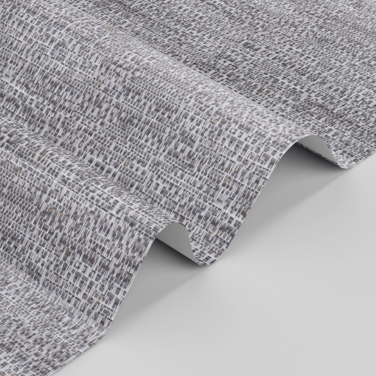 AOSKY Charcoal Blackout Roller Shade Grey fabric closeup 