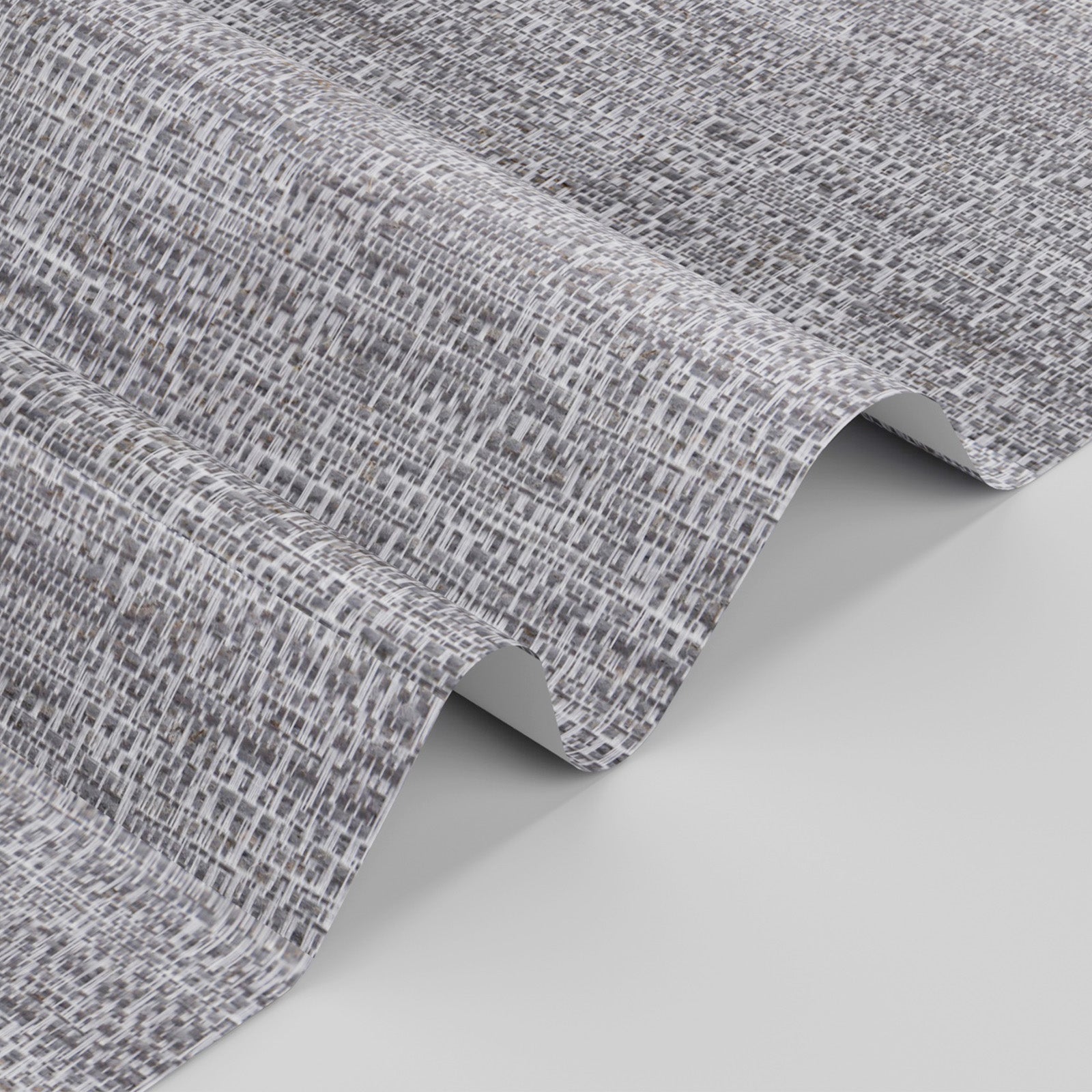AOSKY Charcoal Blackout Roller Shade Grey fabric closeup 