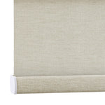 AOSKY Charcoal Blackout Roller Shade Khaki bottom rail detail 