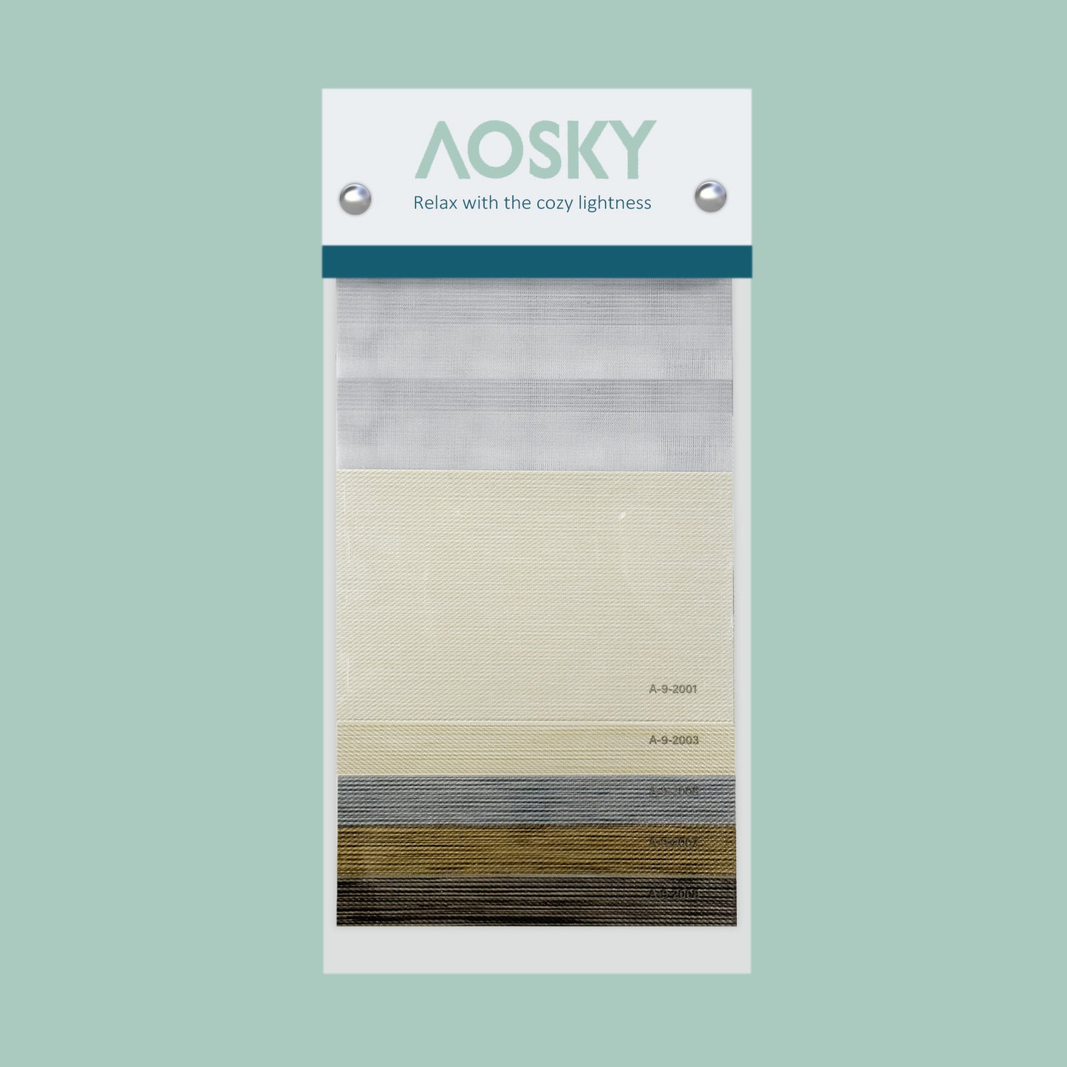 A-9 Midtown Dual Layer Zebra Shade Sample Pack