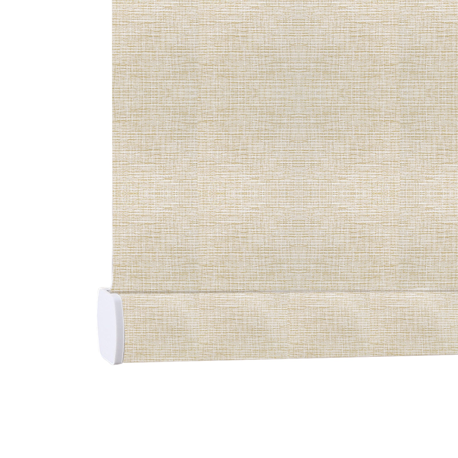 AOSKY No Drill No Tools Roller Shade Beige bottom rail detail 