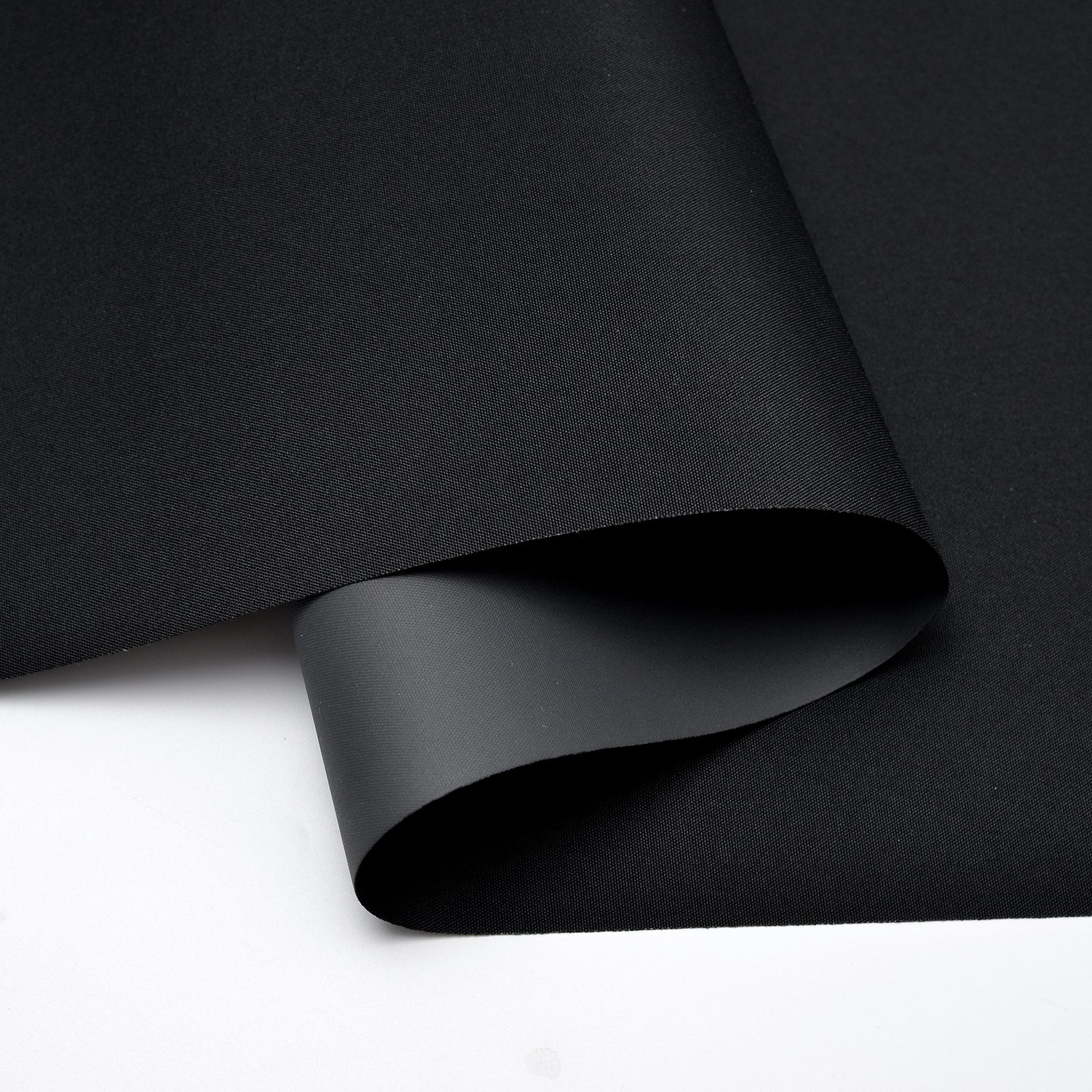 AOSKY No Drill No Tools Roller Shade Black fabric closeup 
