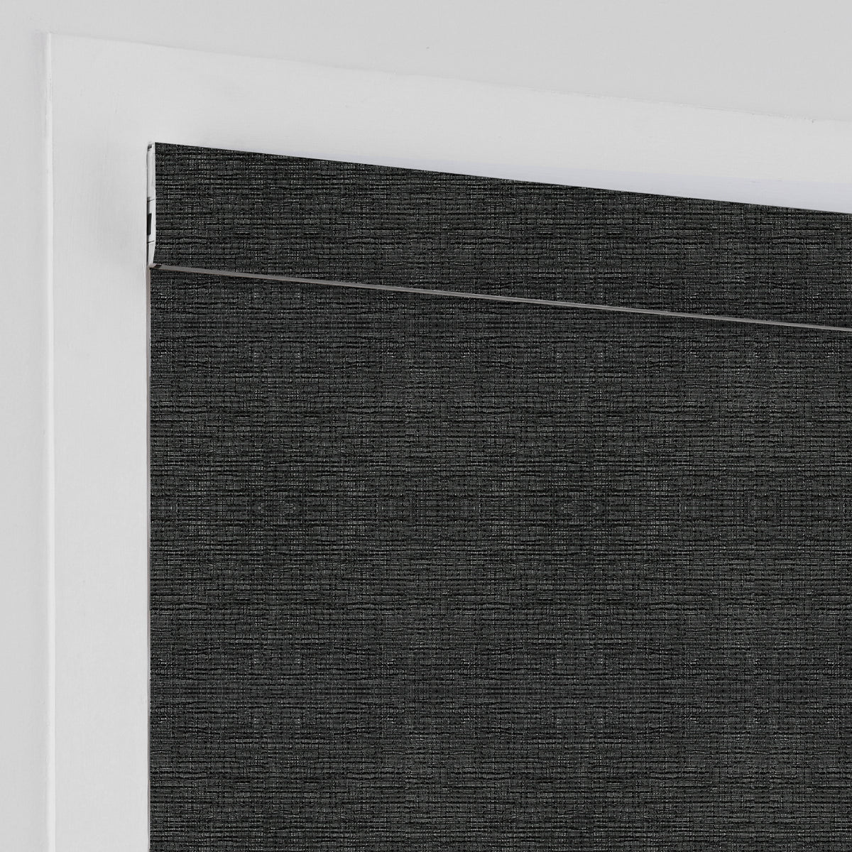AOSKY No Drill No Tools Roller Shade Chocolate headrail detail 