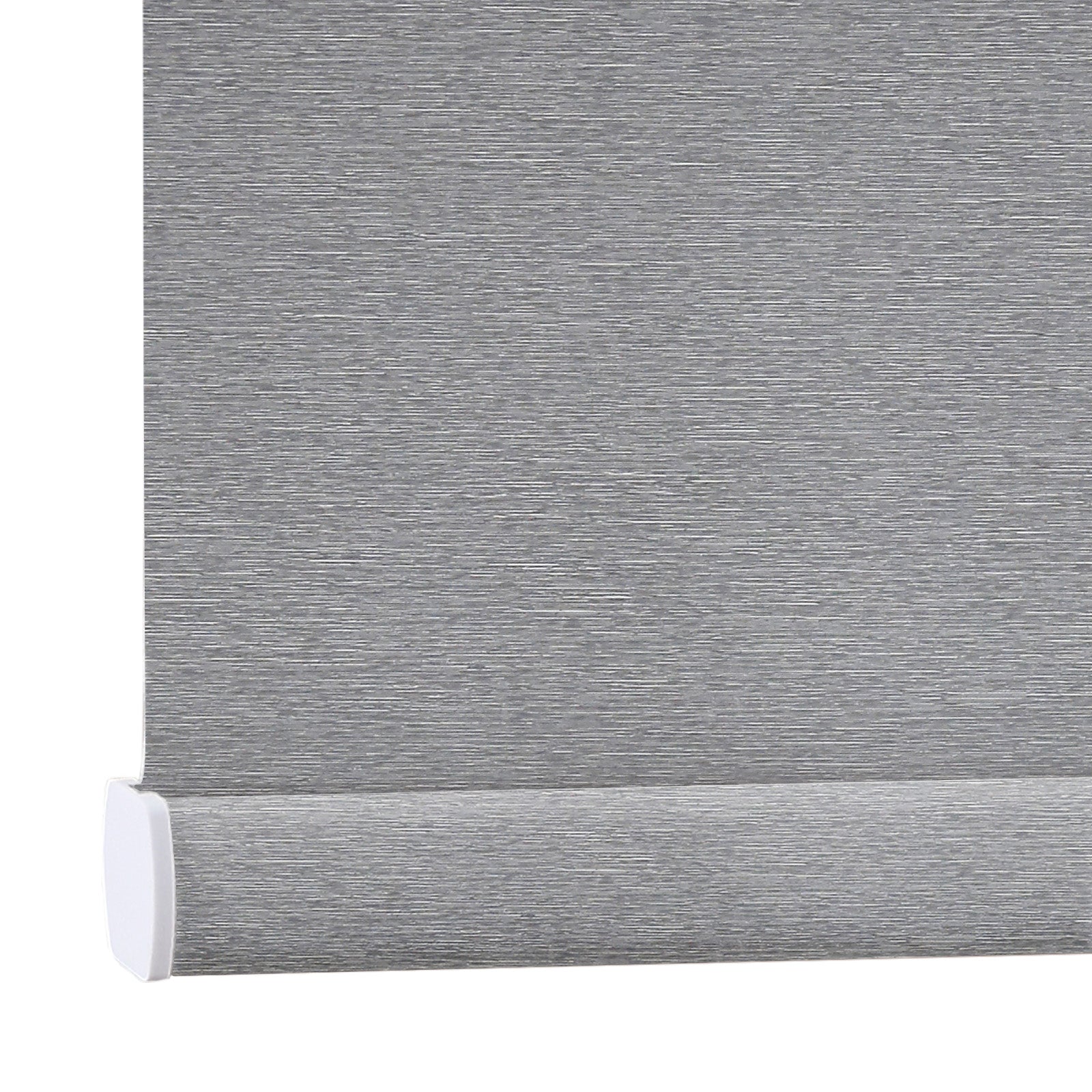 AOSKY No Drill No Tools Roller Shade Dark Grey bottom rail detail 