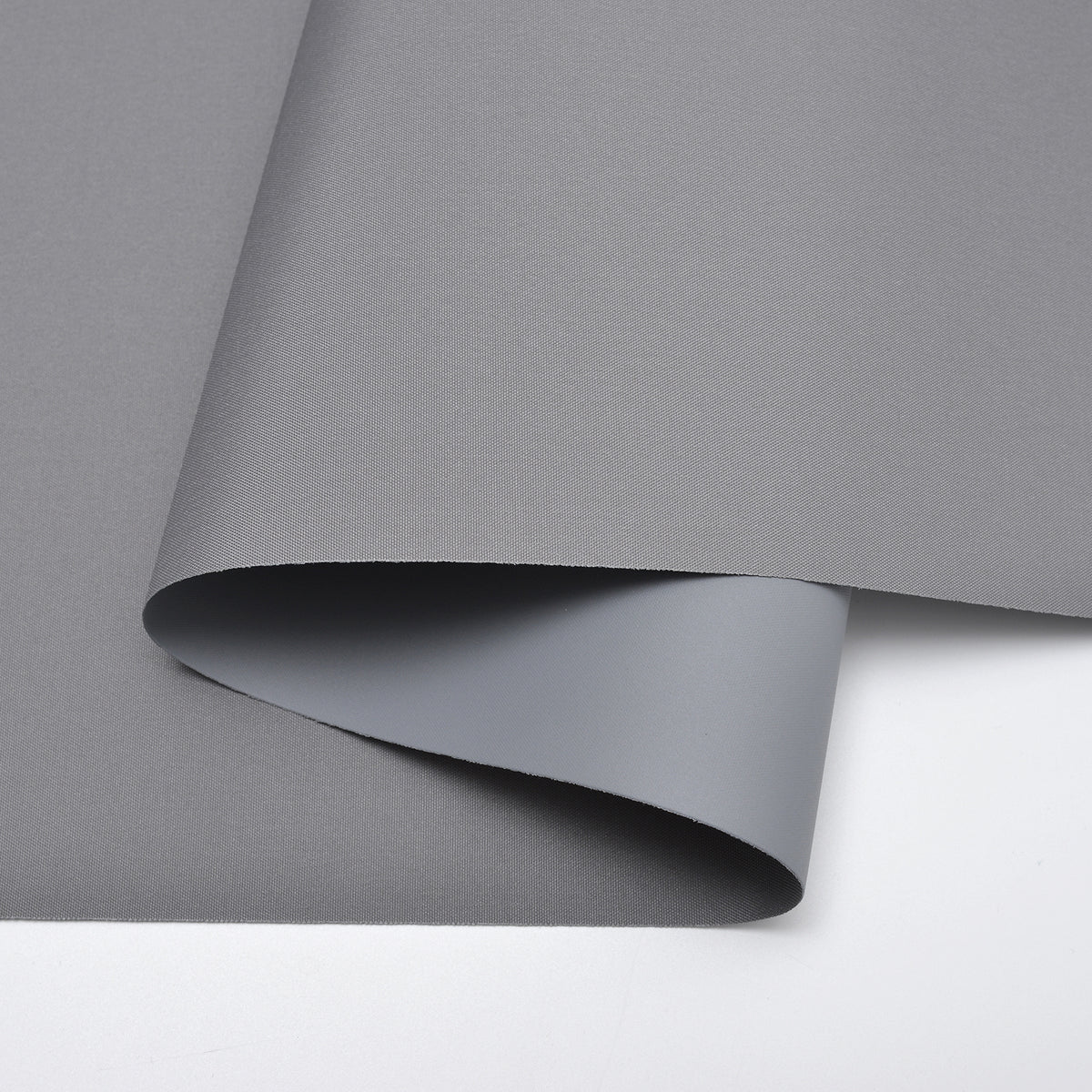 AOSKY No Drill No Tools Roller Shade Gray fabric closeup 