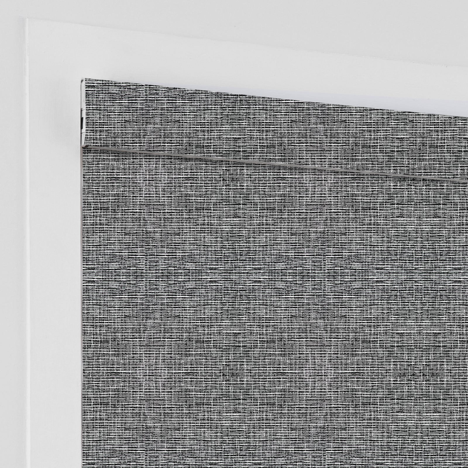 AOSKY No Drill No Tools Roller Shade Grey headrail detail 