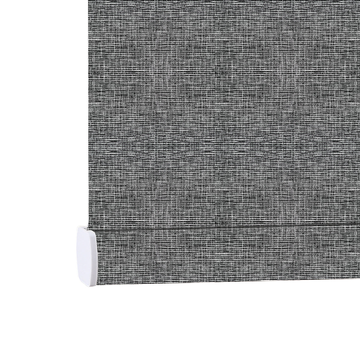 AOSKY No Drill No Tools Roller Shade Grey bottom rail detail 