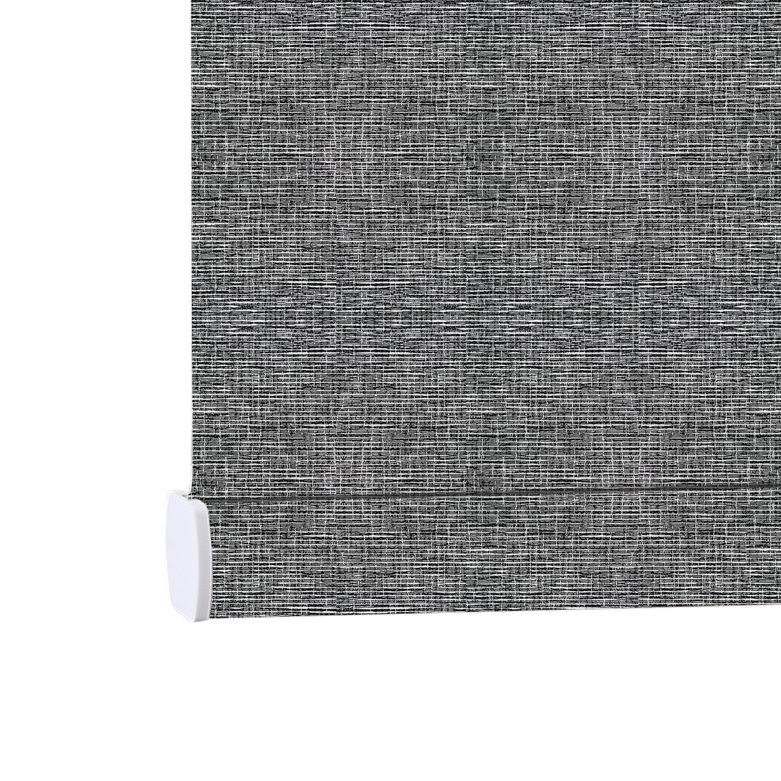 AOSKY No Drill No Tools Roller Shade Grey bottom rail detail 