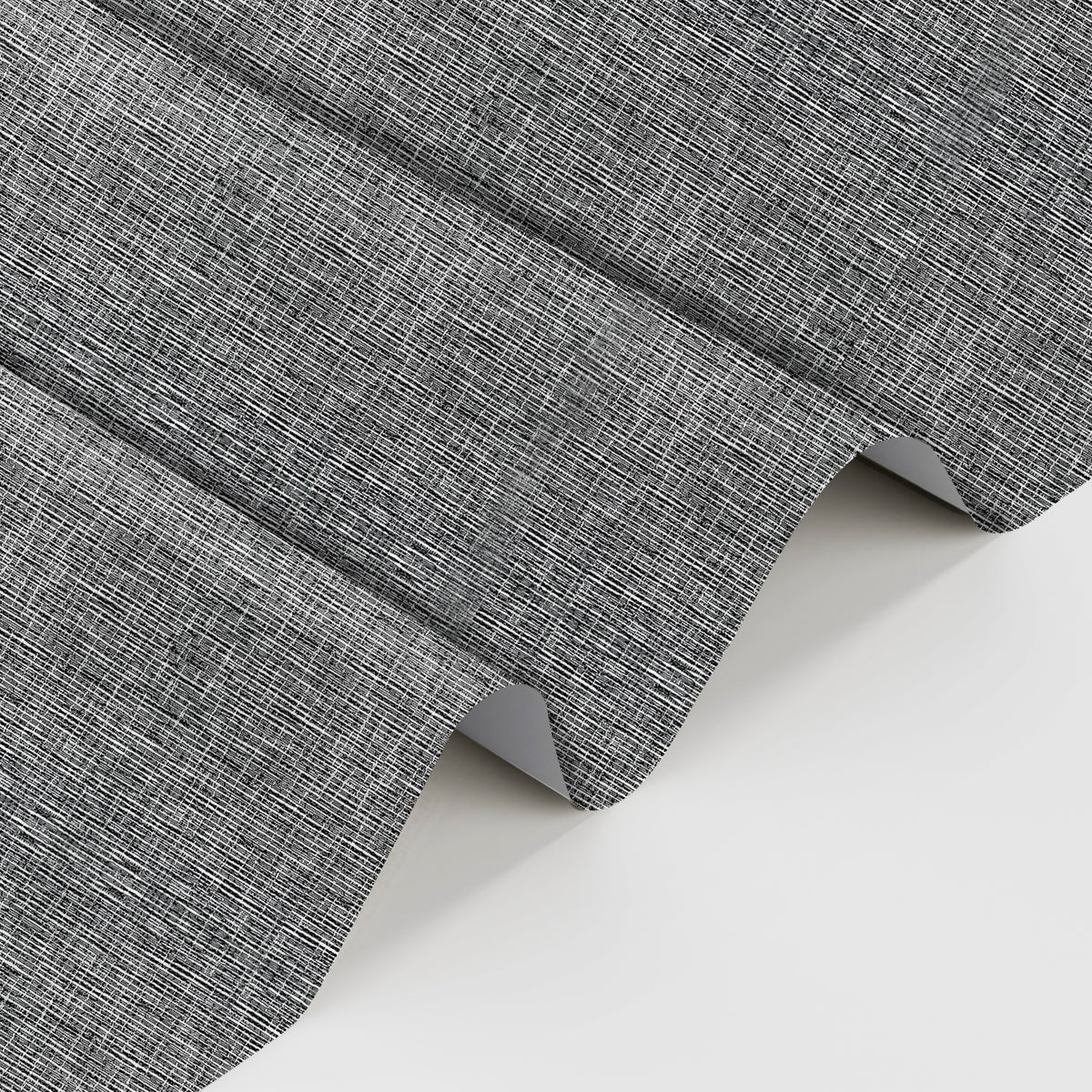 AOSKY No Drill No Tools Roller Shade Grey fabric closeup 