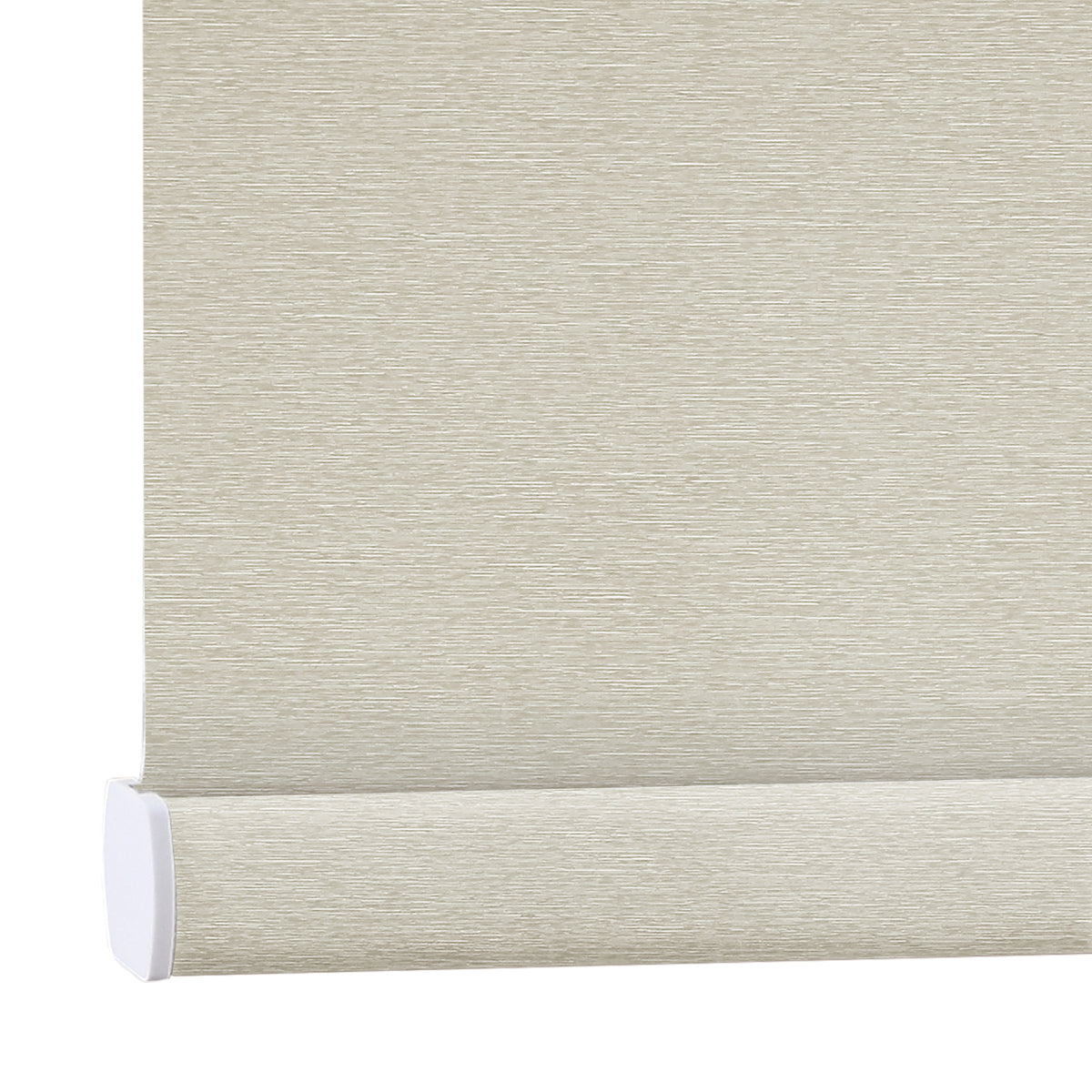AOSKY No Drill No Tools Roller Shade Khaki bottom rail detail 