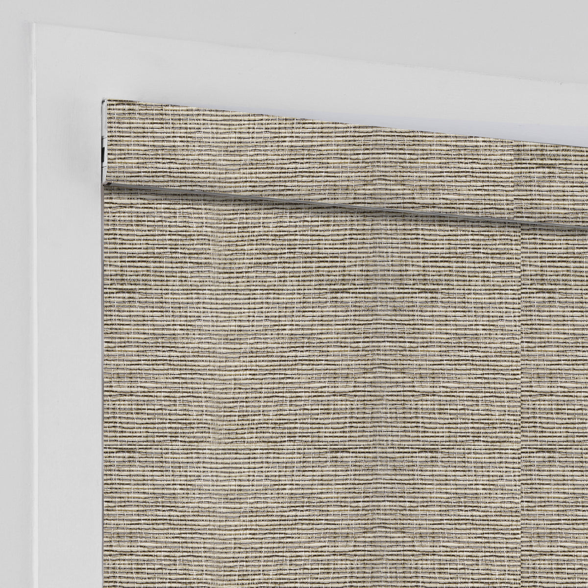 AOSKY No Drill No Tools Roller Shade Latte headrail detail 