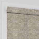 AOSKY No Drill No Tools Roller Shade Latte headrail detail 