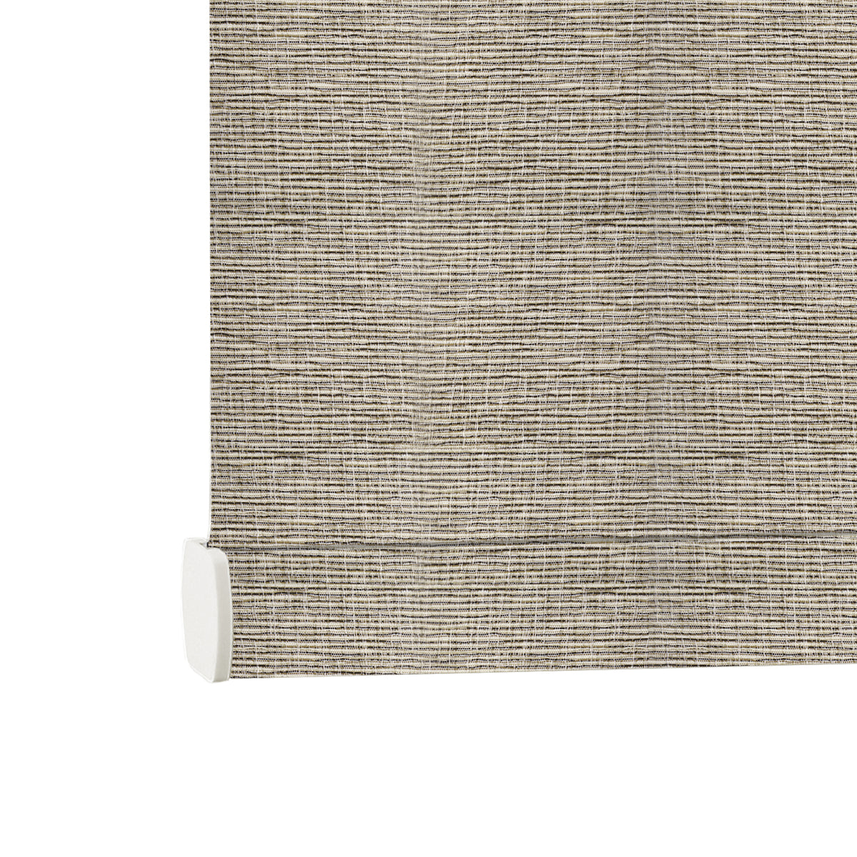 AOSKY No Drill No Tools Roller Shade Latte bottom rail detail 