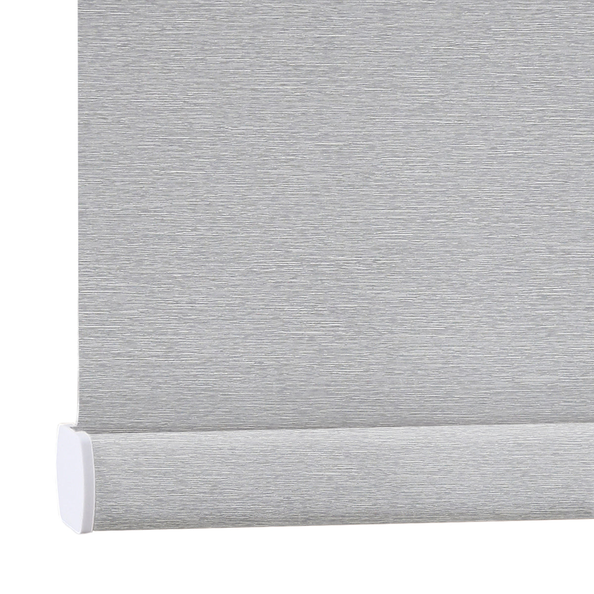 AOSKY No Drill No Tools Roller Shade Light Grey bottom rail detail 