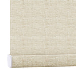 AOSKY No Drill No Tools Roller Shade Light Khaki bottom rail detail 